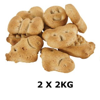 Lot de 2 - Biscuits Multi-formes - Fromage - Box 2 kg