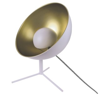 Lampe trépied en métal Cinéma - H. 45 cm - Blanc