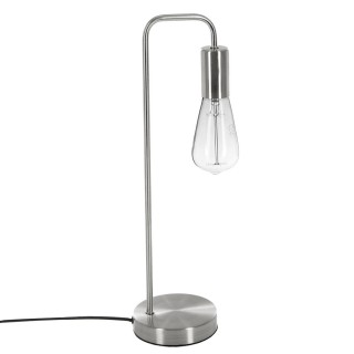 Lampe de bureau en métal Keli - H. 45,5 cm - Argent