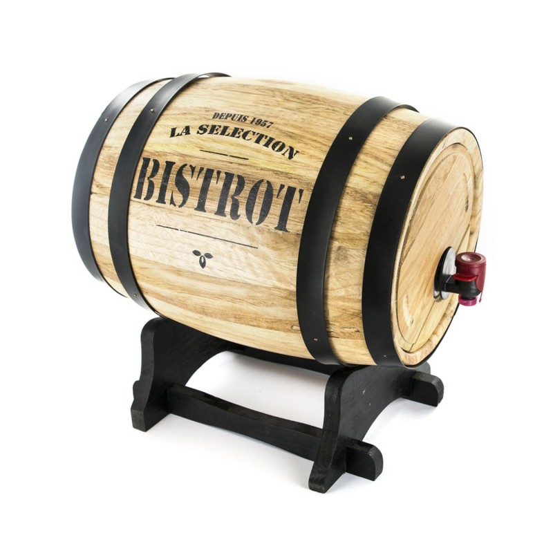 Tonneau distributeur à vin Bistrot - 3 L - Noir