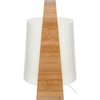 Lampe en bambou Life - H. 35 cm - Blanc
