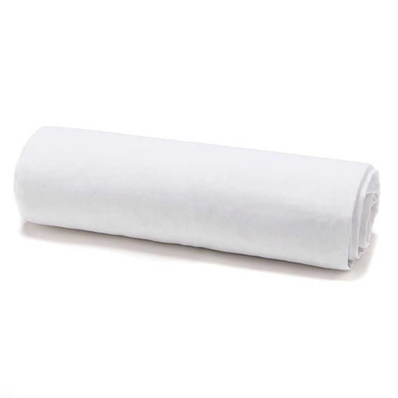 Drap housse Chantilly - 100% coton 57 fils - 90 x 190 cm - Blanc