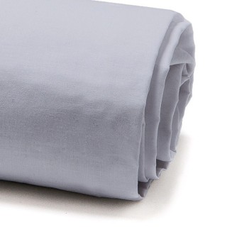 Drap housse Zinc - 100% coton 57 fils - 90 x 190 cm - Gris clair
