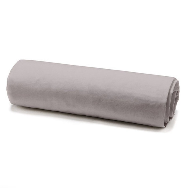 Drap housse Mastic - 100% coton 57 fils - 90 x 190 cm - Taupe
