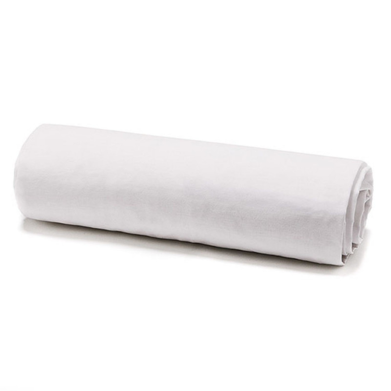 Drap housse - 100% coton 57 fils - 90 x 190 cm - Ivoire
