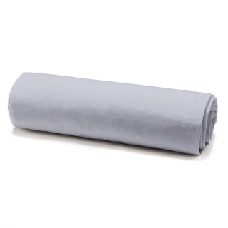 Drap housse Zinc - 100% coton 57 fils - 140 x 190 cm - Gris clair