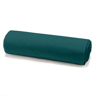 Drap housse - 100% coton 57 fils - 140 x 190 cm - Vert émeraude