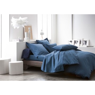 Taie d'oreiller Ciel d'orage - 100% coton 57 fils - 50 x 70 cm - Bleu foncé