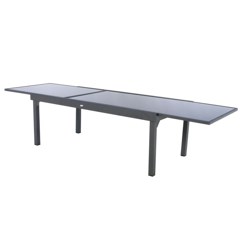 Table de jardin extensible Piazza - 12 Personnes - Gris graphite