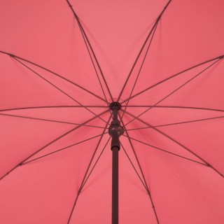 Parasol droit rond Bogota - Inclinable - Diam. 250 cm - Rouge coquelicot