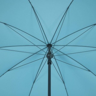 Parasol droit rond Bogota - Inclinable - Diam. 250 cm - Bleu émeraude