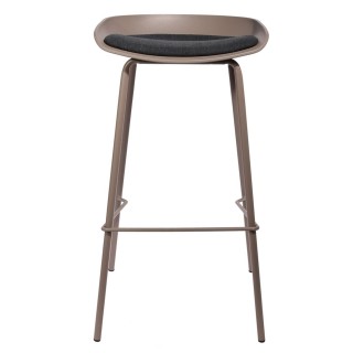 Tabouret de bar design Hella - H. 84 cm - Beige
