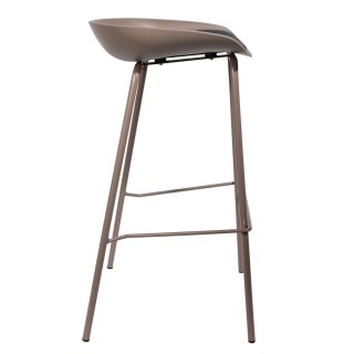 Tabouret de bar design Hella - H. 84 cm - Beige