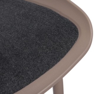 Tabouret de bar design Hella - H. 84 cm - Beige