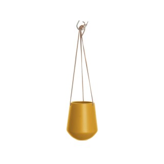 Cache-pot suspendus médium Skittlie - H. 66 cm - Jaune