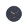 Horloge murale en velours côtelé Corduroy - Diam. 25 cm - Bleu foncé