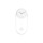 Horloge à balancier design Charm - H. 50 cm - Blanc