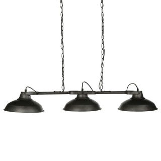 Suspension luminaire industrielle Sorn - L. 107 x H. 65 cm - Noir