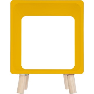 2 Tables de chevet Moderne - L. 35 x l. 35 cm - Jaune moutarde