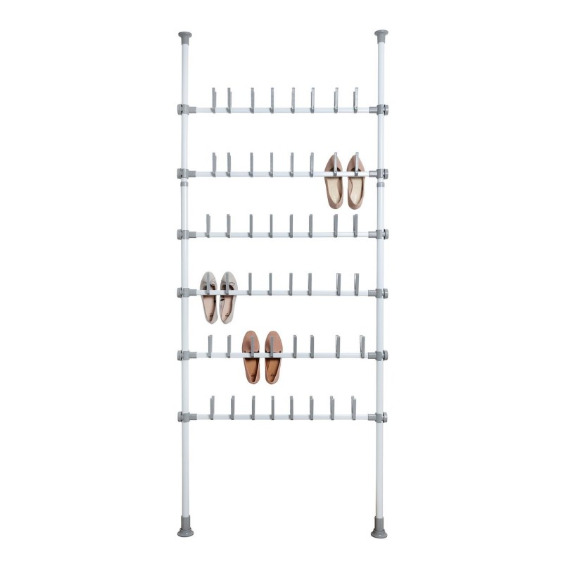 Rangement à chaussures extensible Herkules - L. 94 x H. 165/300 cm - Blanc