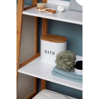 Boîte de rangement salle de bain Gara - L. 14 x H. 13 cm - Blanc