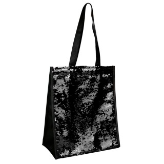 Lunch bag isolant avec paillettes Design - Noir