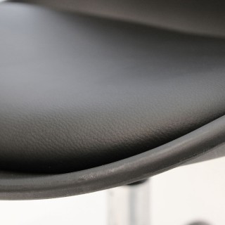 Chaise de bureau à roulettes design Kiruna - Noir