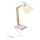 Lampe de bureau industrielle Indus - H. 38 cm - Blanc