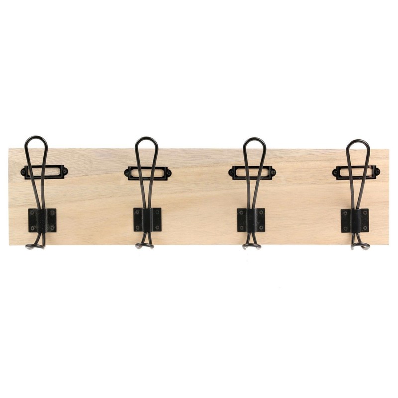Porte-manteau mural Indus - L. 48 x H. 14 cm - Noir Porte-manteau mural Indus - L. 48 x H. 14 cm - Noir