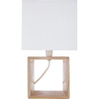 Lampe à poser design Scandi - H. 32 cm - Blanc