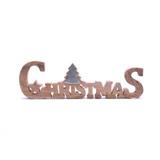 Décoration de Noël à poser Christmas Ice - L. 37 cm - Argent