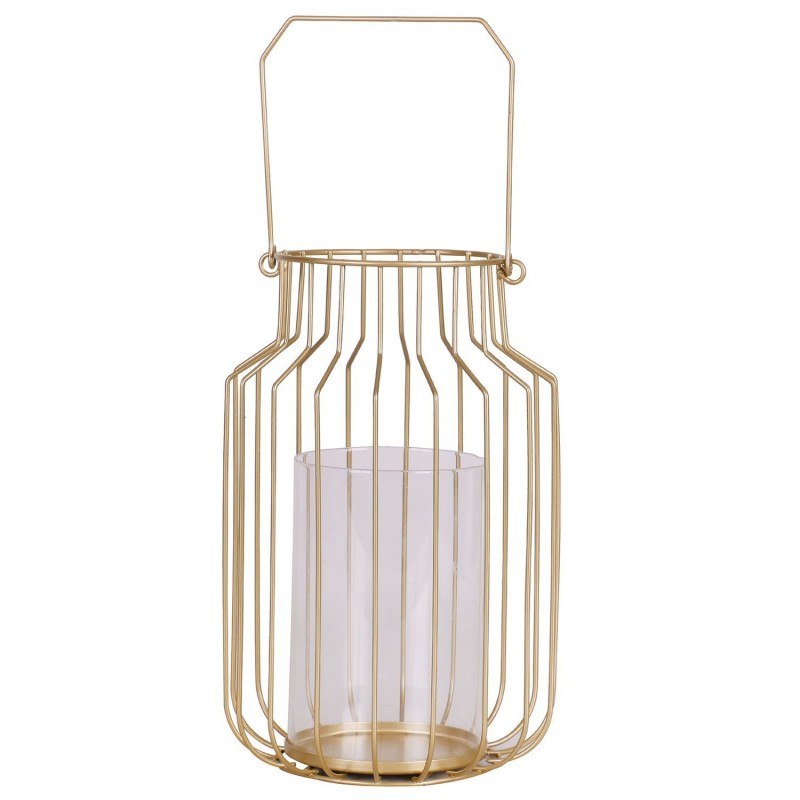 Lanterne ronde design métal Gold Home - Doré Lanterne ronde design métal Gold Home - Doré