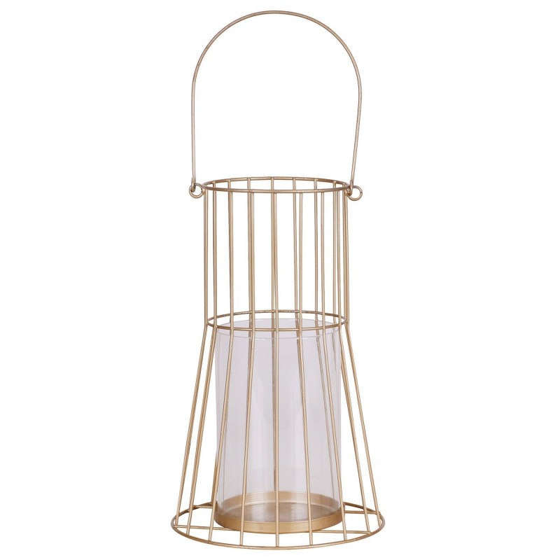 Lanterne design métal Gold Home - Doré