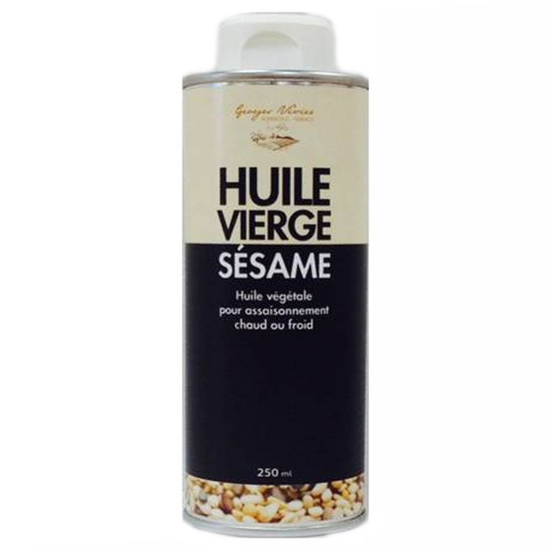 Huile vierge de sésame - Georges Nivier - Auvergne - bouteille 250ml