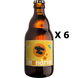 Lot 6x33cl - Bière artisanale Mandrin au Miel - 33cl 4,8% alc./Vol- Brasserie du Dauphiné