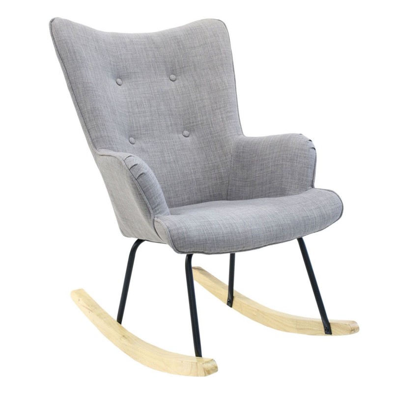 Fauteuil à bascule scandinave Helsinki - Gris Fauteuil à bascule scandinave Helsinki - Gris