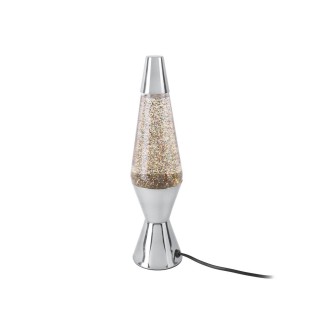 Lampe à poser pailletées Glitter - H. 37 cm - Argent