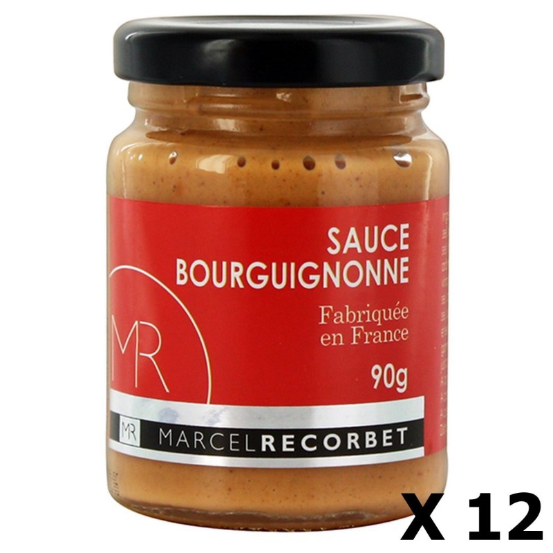 Lot 12x Sauce bourguignonne fabriquée en France - MR - pot 90g
