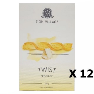 Lot 12x Twist apéritifs fromage - Mon Village - boîte 100g