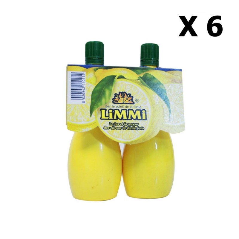 Lot 6x Lot 2x Jus citron pressé - Limmi - Pipette 125 ml