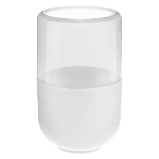 Gobelet de salle de bain design Twin - Blanc