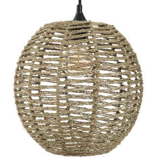 Suspension luminaire boule en rotin Jada - Diam. 33 cm
