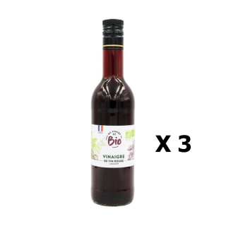 Lot 3x Vinaigre de vin BIO - France - Ma Pincée Bio - bouteille 500ml