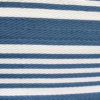 Tapis de déco extérieur design Azura - L. 120 x l. 180 cm - Bleu foncé