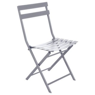 Table avec chaises pliables Greensboro - 4 Personnes - Gris quartz