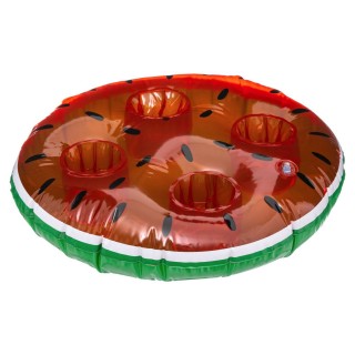 Bar gonflable pour piscine Pastèque - Diam. 45 cm - Rouge