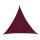 Voile d'ombrage triangulaire Curacao - 5 x 5 x 5 m - Bordeaux