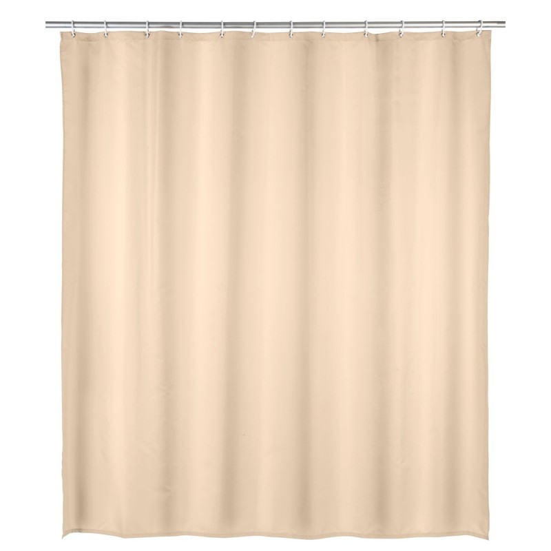 Rideau de douche Uni - PEVA - 180 x 200 cm - Taupe