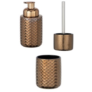 Set d'accessoires de salle de bain design cuivre Keo - Marron
