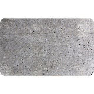 Tapis de baignoire antidérapant design ciment Concrete - L. 70 x l. 40 cm - Gris